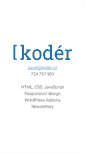 Mobile Screenshot of koder.cz